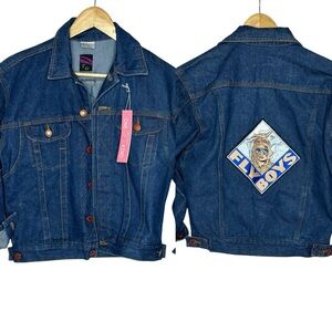 NWT Urban Renewal TG One of a Kind Vintage Fly Boys Denim Jacket m
